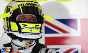 Button Tops First Practice at Barcelona