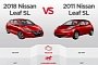 By The Numbers: 2011 Nissan Leaf vs. 2018 Nissan Leaf Comparison