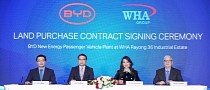 BYD Buys Land in Thailand from WHA Group to Make RHD Vehicles