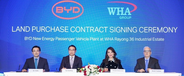 BYD purchases plot in Thailand to build RHD electric cars