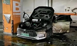 BYD Qin Pro Catches Fire While Parked Underground in Beijing