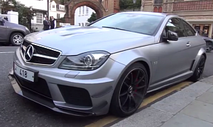 C 63 AMG Coupe Black Series in Frozen Grey Wants a Track to Eat