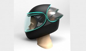 C-Through Motorcycle Helmet Concept Looks... Interesting