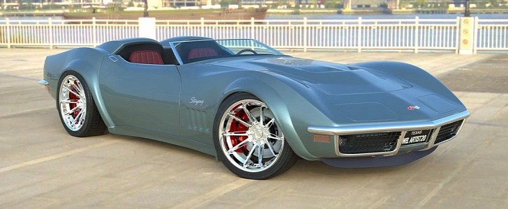 C3 Chevy Corvette Speedster Stingray rendering by wb.artist20