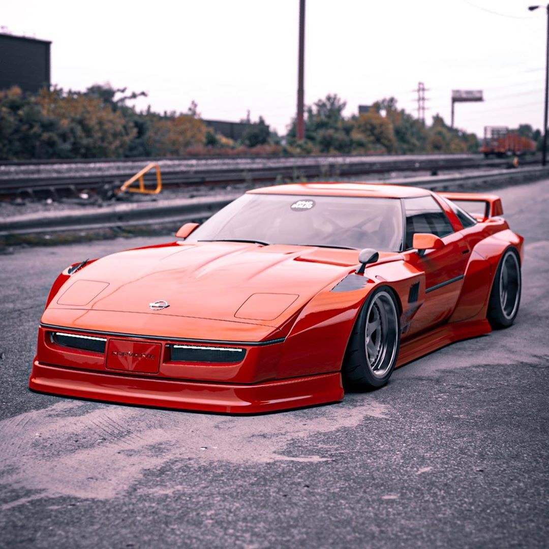 C4 Corvette With Rocket Bunny Widebody Kit Might Look Like a JDM Special.