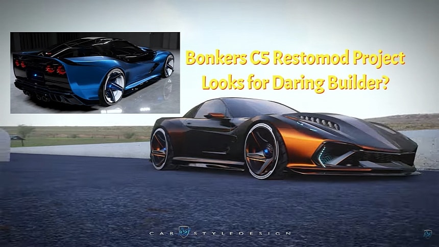 C5 Chevrolet Corvette restomod rendering by carmstyledesign
