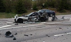 C5 Corvette and Ram Truck Damaged Beyond Repair in Norway Accident