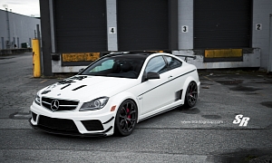 C63 AMG Black Series Wears a Hannya Mask, PUR RS04s