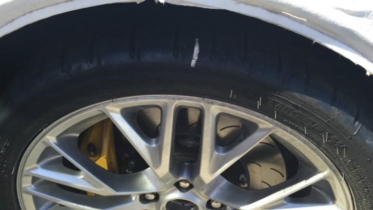 C7 Corvette Cracked Tires 