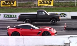 C7 Z06 Chevy Corvette Drags C4, S10, C-Class and the Gap Is Usually Astonishing