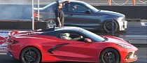 C8 Chevy Corvette Drags a Little BMW, Gets the Quick Taste of German Shock and Awe