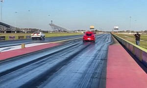 C8 Chevy Corvette Drags and Wheelies a Camaro, Later Posts an 8.64s Stingray World Record