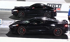 C8 Chevy Corvette Drags Supra, Charger, and Saleen, There's Almost No Competition