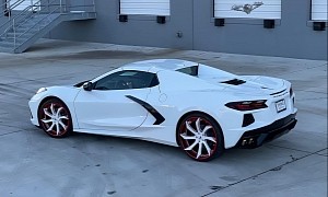 C8 Chevy Corvette Rides on Turbine-Like Forgiatos to Look Fast When Standing Still