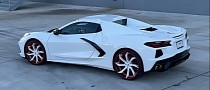 C8 Chevy Corvette Rides on Turbine-Like Forgiatos to Look Fast When Standing Still