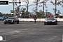 C8 Chevy Corvette Z06 Races Cadillac CT5-V Blackwing. Someone Is Rolled Three Times