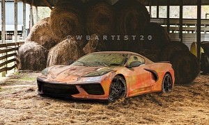 C8 Corvette "Barn Find" Looks Like Redneck Cyberpunk 2077 DLC