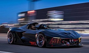 C8 Corvette "Competition Carbon" Speedster Looks Like America's Ferrari Monza SP