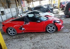 C8 Corvette Damaged by Chevy Dealer Now Listed on Copart, Looks Heartbreaking