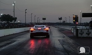 C8 Corvette Dips Into the 10-Second Range on the Quarter-Mile With Stock Tires