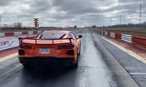C8 Corvette Does 10s 1/4-Mile Run with a Magic Bottle in Its Frunk