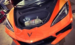 C8 Corvette "Drag Pack" Has a Nitrous Bottle in its Frunk