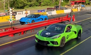 C8 Corvette Drag Races Fellow Rally Attendees, Destroys All Competition