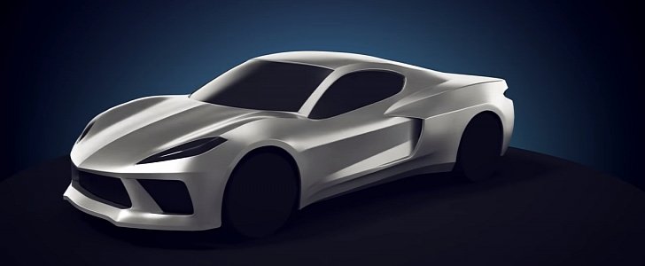 C8 Corvette rendering