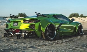 C8 Corvette "Hulk" Looks Angry, Keeps Turbos Far Back