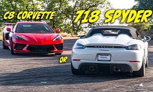 C8 Corvette Owner Compares His Stingray Z51 to the Porsche 718 Spyder