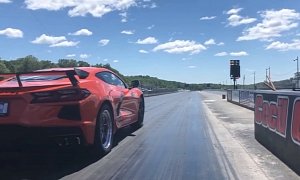 C8 Corvette Quarter-Mile Drag Race With Rear Drag Radials: 10.922 Seconds