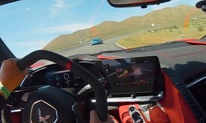 C8 Corvette Races Porsche GT3 RS On the Track, “The Back End Feels Very Solid”