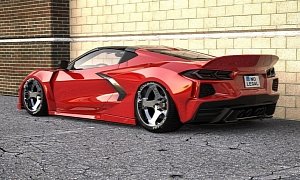 C8 Corvette "Red Devil" Shows Massive Ducktail Spoiler