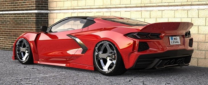 C8 Corvette "Red Devil" rendering