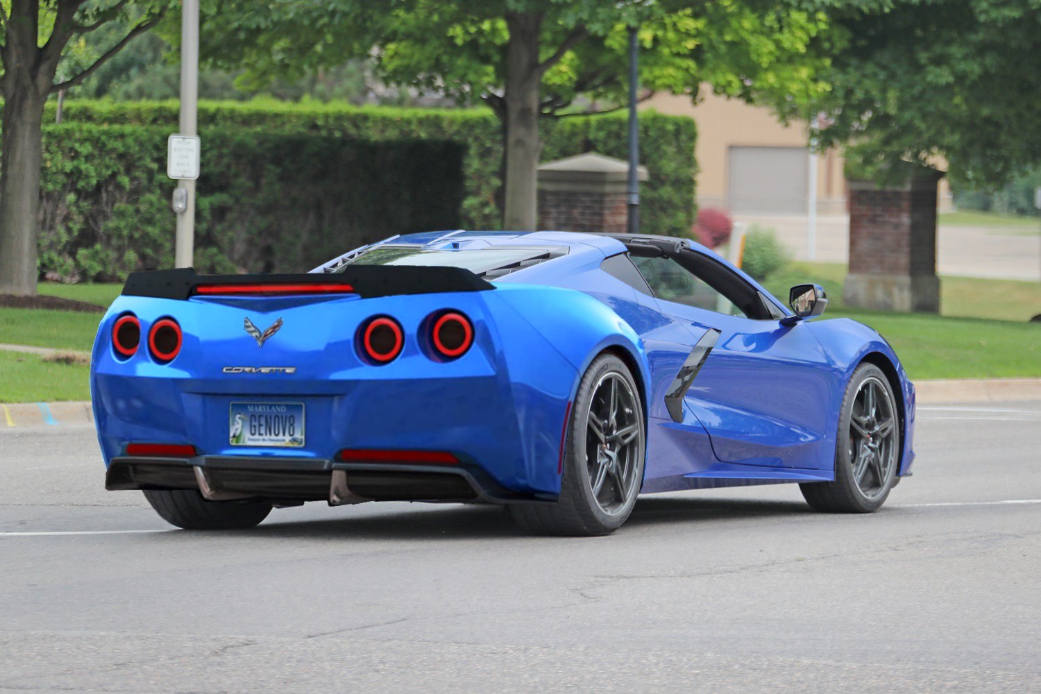 C8 Corvette Reimagined With C7 Rear Bumper, Nissan GT-R Round Taillights.