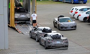 C8 Corvette Spied At the Nürburgring With Different Wing Designs