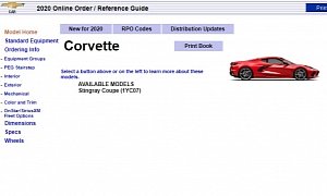 C8 Corvette Stingray Order Guide Goes Online