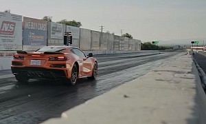 C8 Corvette Z06 Hits the Drag Strip, Runs 6.8s Eighth Mile With Drag Radials