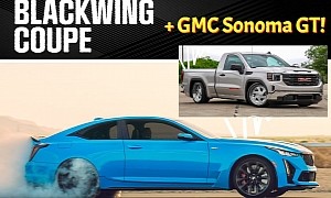 Caddy CT5-V Blackwing Coupe and GMC Sonoma GT Turn Into GM's Greatest CGI Weapons