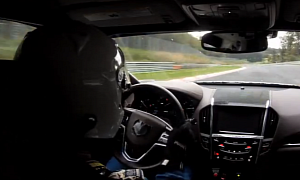 Cadillac ATS Interior and Paddle Shifters Revealed in Nurburgring Video