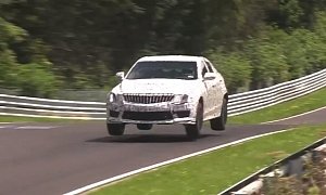 Cadillac ATS-V Prototype Jumps for Joy at the Nurburgring