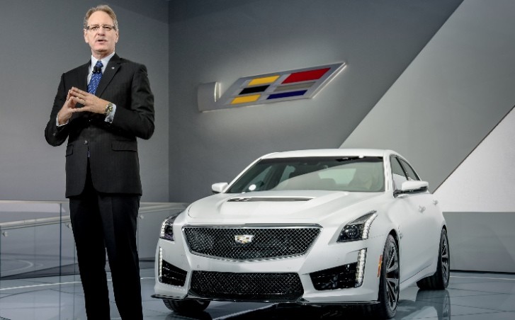 Cadillac President Johan de Nysschen introduces the 2016 Cadillac CTS-V