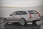 Cadillac CT5 Sport Wagon Clads Silver CGI Gown to Properly Fight Euro Estates