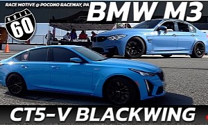 Cadillac CT5-V Blackwing Drag Races BMW M3 – Someone Should've Stayed Put