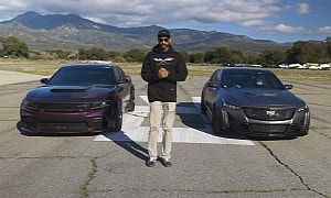 Cadillac CT5-V Blackwing Drags Challenger Jailbreak Then Upgrades to Charger Redeye