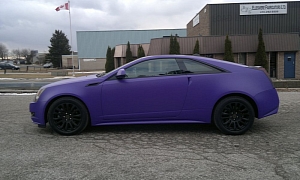 Cadillac CTS in Matte Purple