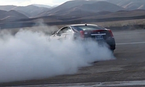 Cadillac CTS-V Coupe Burnout!