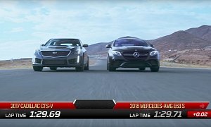 Cadillac CTS-V Nudges Ahead of Mercedes-AMG E63 in Surprising Review