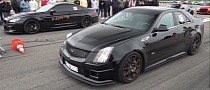 Cadillac CTS-V vs. BMW M6 Is a 2,250+ HP Drag Race, One of 'Em Gets Punched in the Teeth