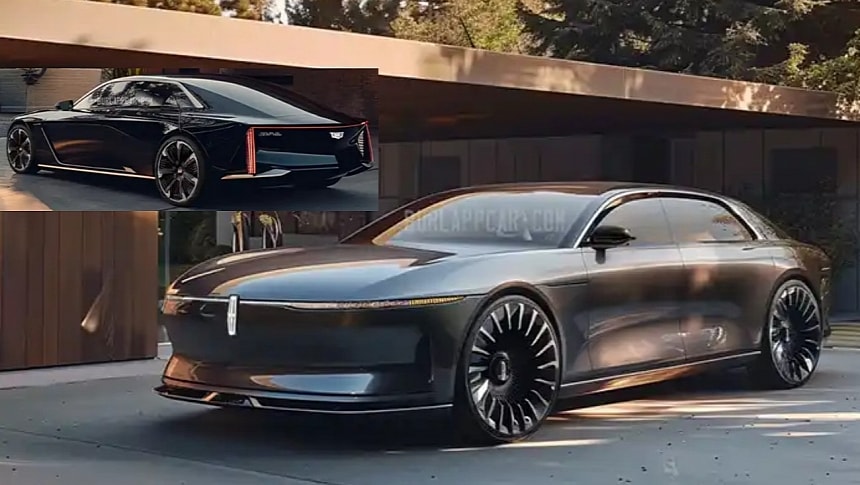 Cadillac DeVille & Lincoln Town Car rendering by vburlapp